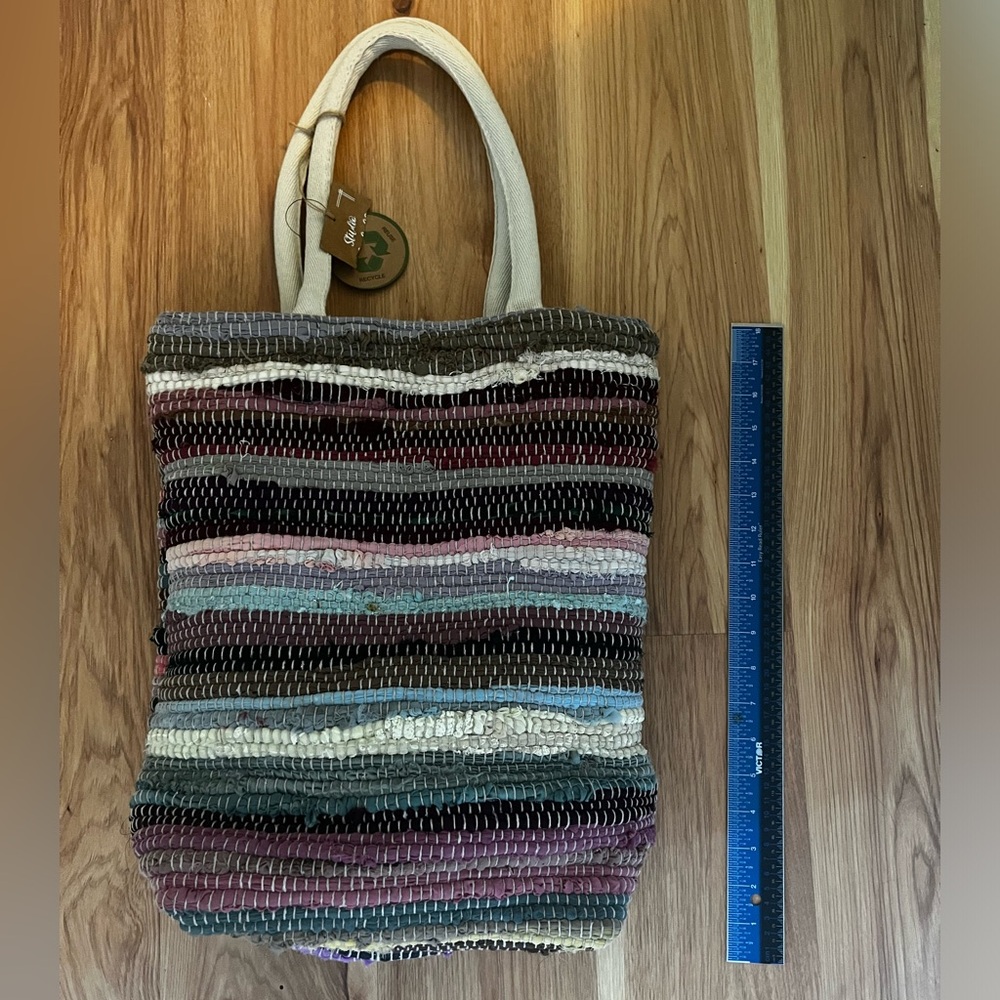 Recycled Fabric Rainbow Bag